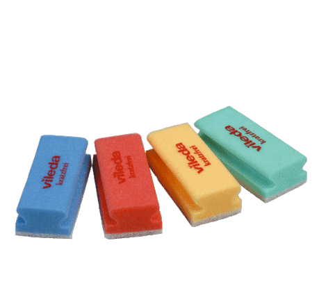 Vileda Professional High Foam Scourer — Glitzi non-scratch — groen · 15 x 7 · Pak (10 stuks)
